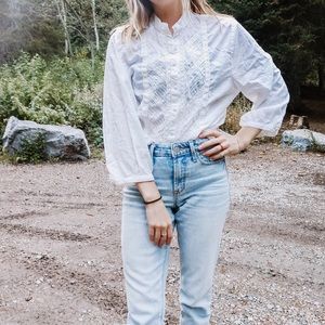 White Button Down Shirt for Women